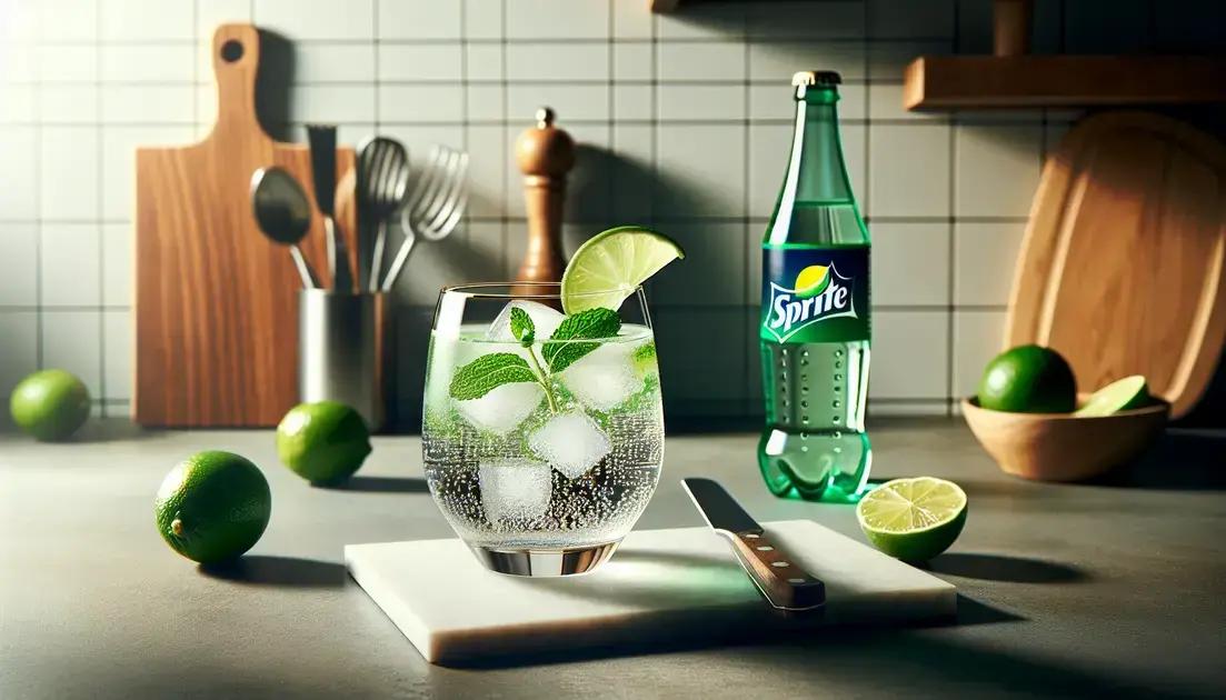 Receita clássica de drink com Sprite