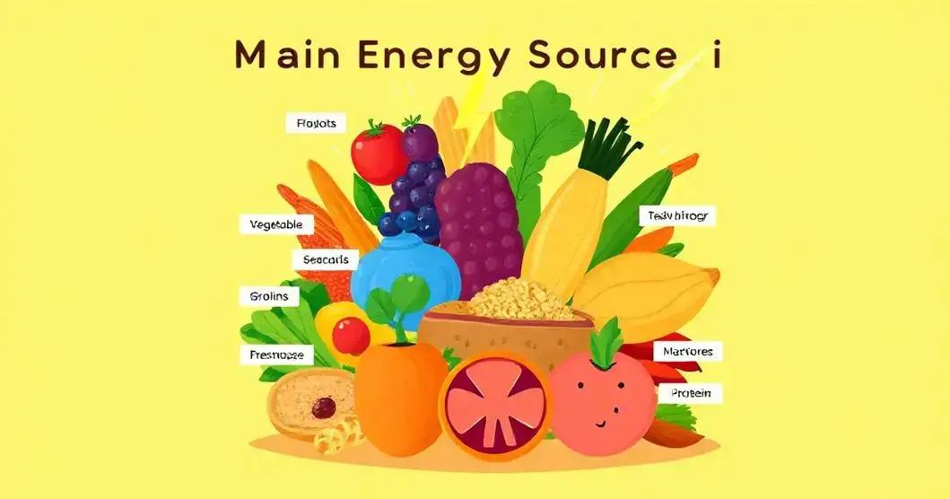 Principais fontes de energia na alimentação