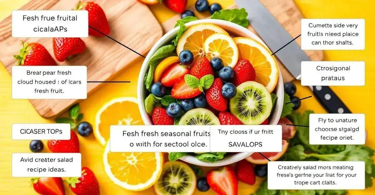 Como escolher frutas frescas para saladas