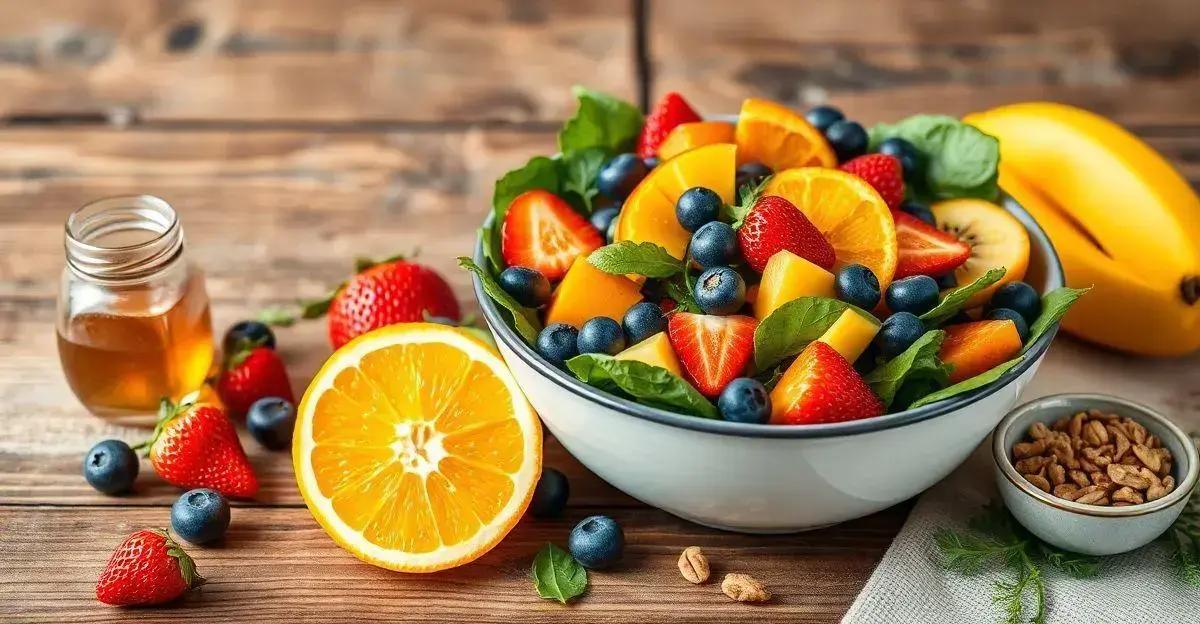 Dicas de apresentação de saladas com frutas