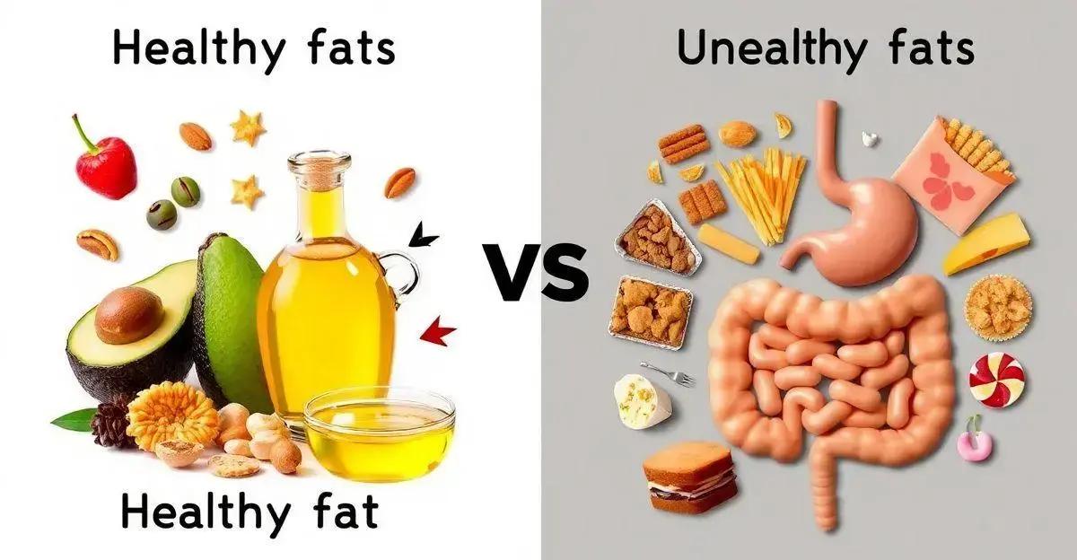 Diferenças na digestão entre gorduras boas e ruins