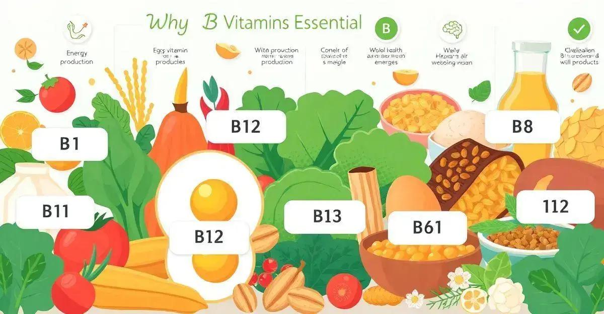 Por que as vitaminas do complexo B são essenciais?