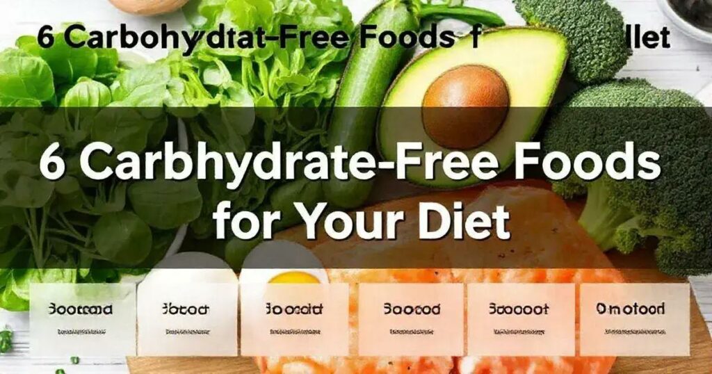 6 Alimentos que Não Contêm Carboidratos para sua Dieta