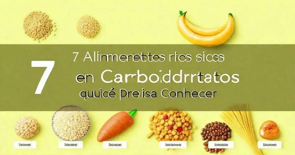 7 Alimentos Ricos em Carboidratos que Você Precisa Conhecer