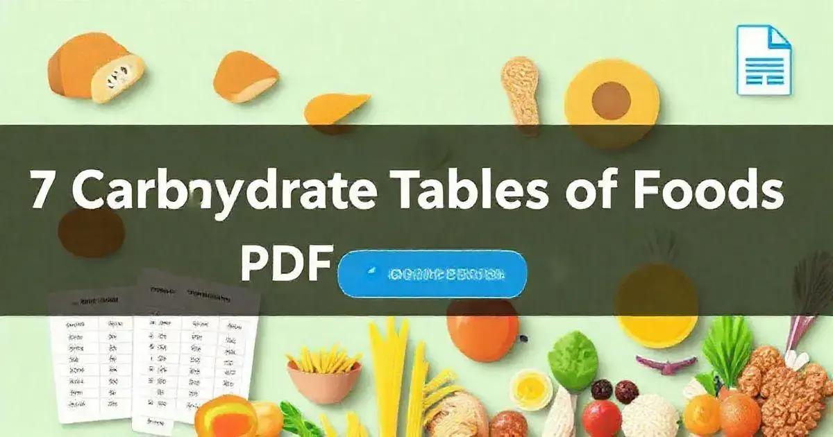 7 Tabelas de Carboidratos dos Alimentos em PDF para Download