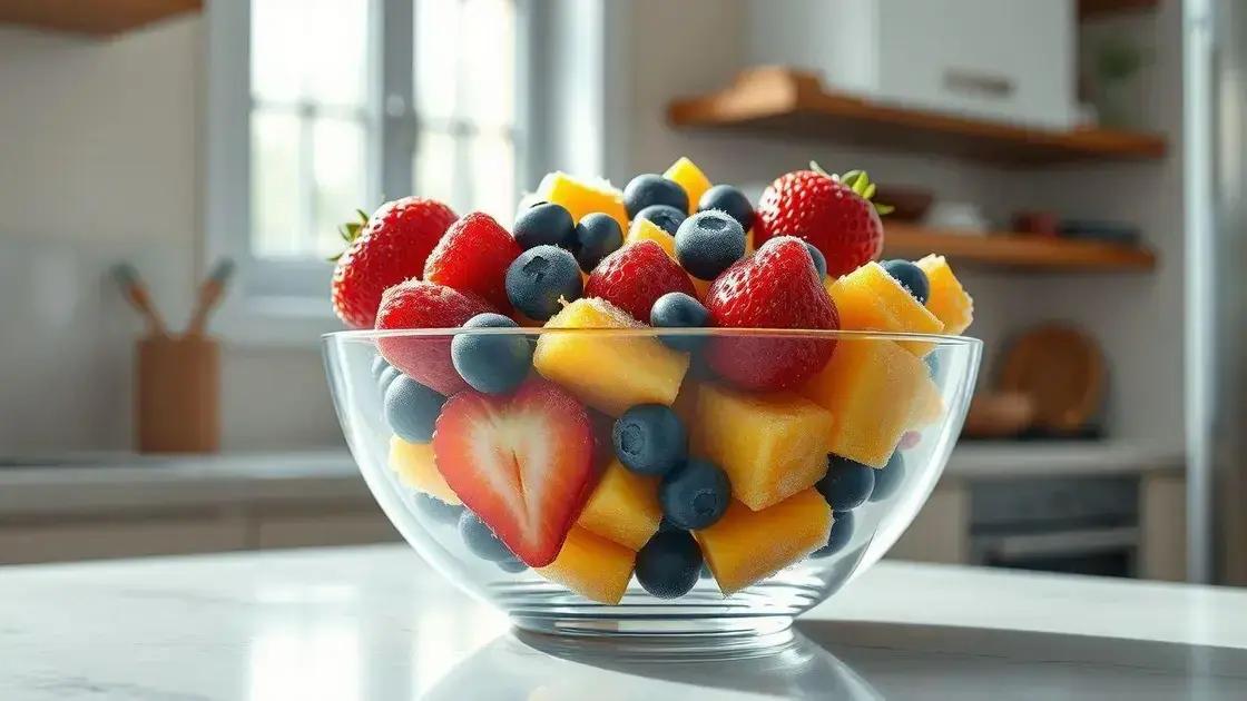 consumo de frutas congeladas: descubra vantagens que podem facilitar sua vida